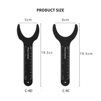 6 sztuk/zestaw Dental ortodontyczne zdjęcie fotograficzne kontrast pokładzie Oral Cheek czarny talerz contrastery ze skalą Mark autoklawowalne 3